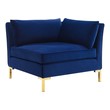 red sectional leather Modway Furniture Sofas and Armchairs Navy