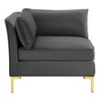 contemporary couch sectional Modway Furniture Sofas and Armchairs Gray