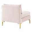fabric convertible sectional sofa Modway Furniture Sofas and Armchairs Pink