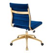desk chair with wheels no arms Modway Furniture Office Chairs Office Chairs Navy