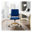 desk chair no wheels no arms Modway Furniture Office Chairs Navy