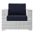 lounge sofas and chairs Modway Furniture Bar and Dining Chairs Light Gray Navy