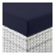 white padded storage bench Modway Furniture Sofa Sectionals Light Gray Navy