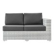 modern brown leather sectional sofa Modway Furniture Sofa Sectionals Light Gray Charcoal