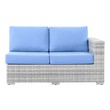 green leather sectional sofa Modway Furniture Sofa Sectionals Light Gray Light Blue
