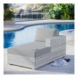 orange patio Modway Furniture Daybeds and Lounges Outdoor Beds Light Gray Gray