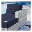 canvas brand patio furniture Modway Furniture Daybeds and Lounges Light Gray Navy