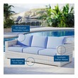 two seat sectional with chaise Modway Furniture Sofa Sectionals Light Gray Light Blue