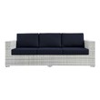blue couch Modway Furniture Sofa Sectionals Light Gray Navy