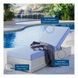 gray wicker outdoor furniture Modway Furniture Daybeds and Lounges Light Gray Light Blue