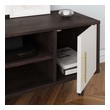 tv stand up to 70 inch Modway Furniture Decor Cappuccino White