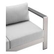 low outdoor corner sofa Modway Furniture Sofa Sectionals Silver Gray