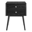 modern grey bedside cabinets Modway Furniture Case Goods Black Black