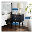 modern grey bedside cabinets Modway Furniture Case Goods Black Black