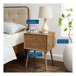 bedside table with gold Modway Furniture Case Goods Natural Natural