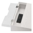 tile bedside table Modway Furniture Case Goods White White