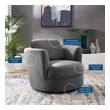 leather club armchair Modway Furniture Sofas and Armchairs Gray