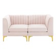living spaces leather sectionals Modway Furniture Sofas and Armchairs Pink