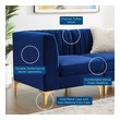 styling sectional sofa Modway Furniture Sofas and Armchairs Navy