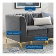 green sectional couch living room Modway Furniture Sofas and Armchairs Gray