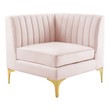modern grey sectional Modway Furniture Sofas and Armchairs Pink