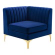 sectional couch for small living room Modway Furniture Sofas and Armchairs Navy