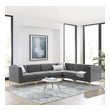 best cheap sectional Modway Furniture Sofas and Armchairs Gray