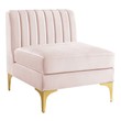 sofa bed with chaise lounge Modway Furniture Sofas and Armchairs Pink