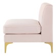 sofa bed with chaise lounge Modway Furniture Sofas and Armchairs Pink