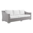 double outdoor Modway Furniture Sofa Sectionals Light Gray White