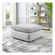 bench high back Modway Furniture Sofas and Armchairs Light Gray