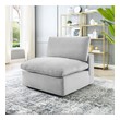 swivel upholstered chair Modway Furniture Sofas and Armchairs Light Gray