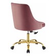 mesh back drafting chair Modway Furniture Office Chairs Gold Dusty Rose