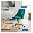 back support for chair office Modway Furniture Office Chairs Gold Teal
