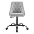 high back fabric office chair Modway Furniture Office Chairs Black Light Gray