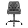 computer chair without wheels Modway Furniture Office Chairs Black Gray