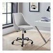 swivel chair with wheels Modway Furniture Office Chairs Black Gray