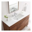 70 bathroom vanity top double sink Modway Furniture Vanities White
