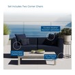 modern cream sectional Modway Furniture Sofa Sectionals Navy