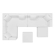 huge leather sectional Modway Furniture Sofa Sectionals White