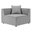 velvet black sofa Modway Furniture Sofa Sectionals Gray