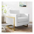 sectional with fold out bed Modway Furniture Lounge Chairs and Chaises Gold White