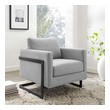 soft leather sectional sofas Modway Furniture Lounge Chairs and Chaises Black Light Gray