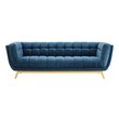 white velvet sectional Modway Furniture Sofas and Armchairs Navy