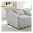 chaise chairs for living room Modway Furniture Sofas and Armchairs Light Gray