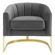feature chair for living room Modway Furniture Sofas and Armchairs Gray