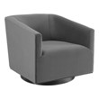 black velvet tufted sectional Modway Furniture Lounge Chairs and Chaises Gray