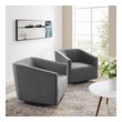 black velvet tufted sectional Modway Furniture Lounge Chairs and Chaises Gray