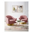 black and white sectional Modway Furniture Lounge Chairs and Chaises Dusty Rose