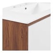 60 sink Modway Furniture Vanities Walnut White